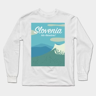 Slovenia Travel poster Long Sleeve T-Shirt